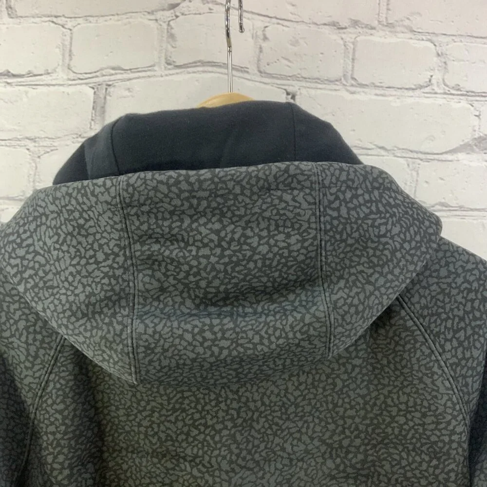 Billabong Jacket Zip Up Hooded Soft Shell Mens‎ Sz L Gray Blue Full Zip